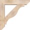 Ekena Millwork Funston Slat Smooth Bracket w/ Offset Brace, Douglas Fir, 7 1/2"W x 36"D x 36"H BKT0806X36X36FST06SDF - alternate 3
